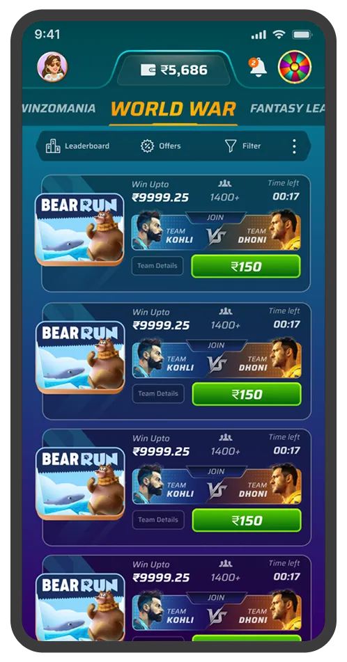Redesign 1.0 listing screen