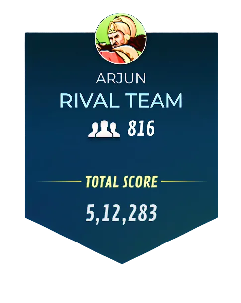 Arjun Rival Team shield