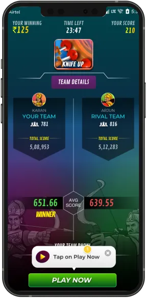 Game detail screen